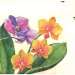 Салфетка для декупажа "Фиолетовые орхидеи" 33х33 см