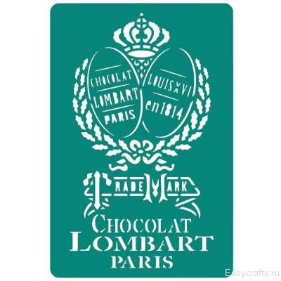 Трафарет клеевой многоразовый "Chocolat Lombart"