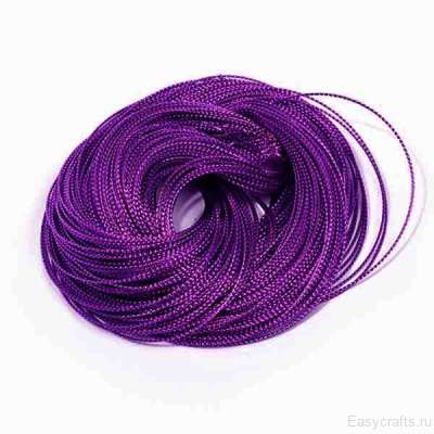 Шнур отделочный 0,7 мм "Фиолет"  (фасовка 3 метра)