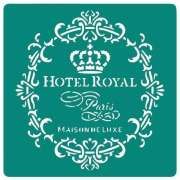 Трафарет клеевой многоразовый "Hotel royal"
