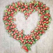 Салфетка для декупажа "Веночек из ягод" 33х33 см