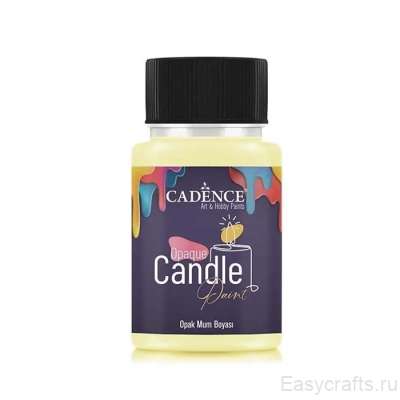 Краска по свечам Cadence "Opaque Candle Paint" 50мл №03 ваниль
