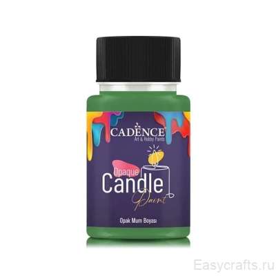Краска по свечам Cadence "Opaque Candle Paint" 50мл №27 зеленый