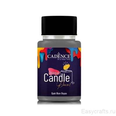Краска по свечам Cadence "Opaque Candle Paint" 50мл №35 темно-серый
