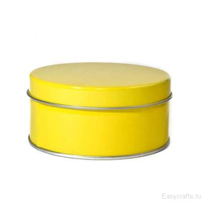 Металлическая шкатулка "Желтая"