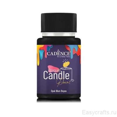 Краска по свечам Cadence "Opaque Candle Paint" 50мл №36 черный