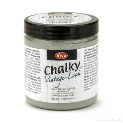 Краска меловая Viva Decor Chalky Vintage Look 90 мл "Серый"