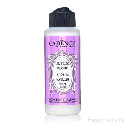 Лак акриловый глянцевый Cadence  Water Based Acrylic Varnish Gloss, 120 мл.