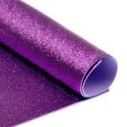Фоамиран глиттерный  2 мм. 20х30 см "Фиолетовый"