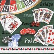 Салфетка для декупажа "Покер" 33х33 см