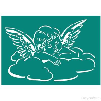 Трафарет клеевой многоразовый "Маленький ангел"