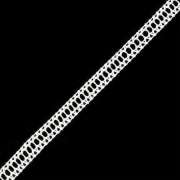 Кружево вязаное "Дырочки белые" 1 см (фасовка 3 метра)