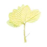 Листья из ткани 5 см "Светло-желтые" (10шт.)