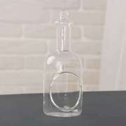 Основа для декорирования из стекла 19,5х8 см "Бутылка с подвесом"