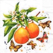 Салфетка для декупажа "Цветущие апельсины" 33х33 см