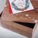 Коробка картонная подарочная "Деревянная сказка" 16х16х6 см