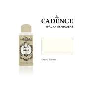 Краска акриловая матовая с бархатистым эффектом Cadence "Style Matt" 120мл, цвет 9003