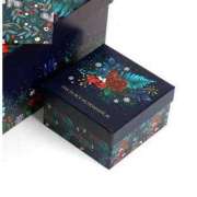 Коробка картонная подарочная "Новогодняя ботаника" 12.2х12.2х7 см