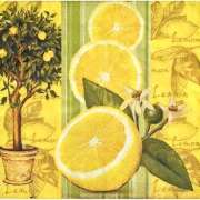 Салфетка для декупажа "Лимонное дерево" 33х33 см