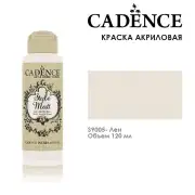 Краска акриловая матовая с бархатистым эффектом Cadence "Style Matt" 120мл, цвет 9005