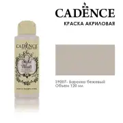 Краска акриловая матовая с бархатистым эффектом Cadence "Style Matt" 120мл, цвет 9007