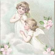 Салфетка для декупажа "Дети - ангелы" 33х33 см