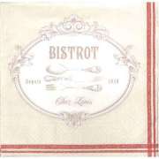 Салфетка для декупажа "Bistrot" 33х33 см