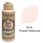 Краска акриловая матовая с бархатистым эффектом Cadence "Style Matt" 120мл, цвет 9018