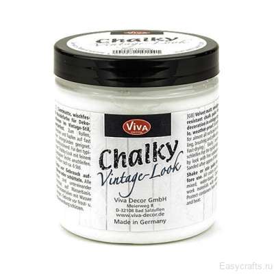 Краска меловая Viva Decor Chalky Vintage Look 90 мл "Белая"