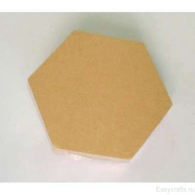 Заготовка из картона 11х9,5 см "Подставка под чашку многоугольник" (10 шт.)