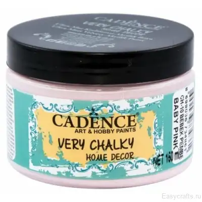 Краска меловая Very Chalky Home decor Cadence 150 мл "Детский розовый" цв. 10
