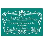 Трафарет клеевой многоразовый "La Belle Chocolatier"