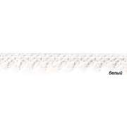 Кружево вязаное 1,2 см "Волна" белое (фасовка 3 метра)