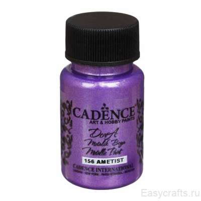 Краска акриловая Cadence "Dora Metallic Paint" 50мл №156, аметист