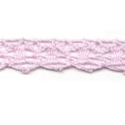 Кружево вязаное 1 см "Трапеция" нежно-розовый (фасовка 3 метра)