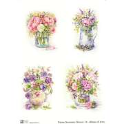 Декупажная бумага Base of Art А4 30г/м "Summer flower 16"