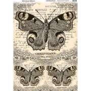 Декупажная бумага "Винтажные бабочки"